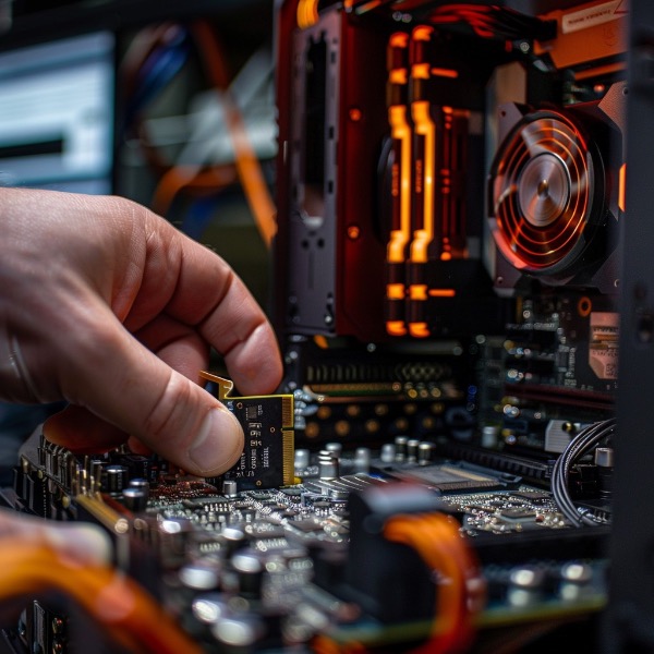 Person Working on Computer